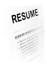 resume typing and formatting